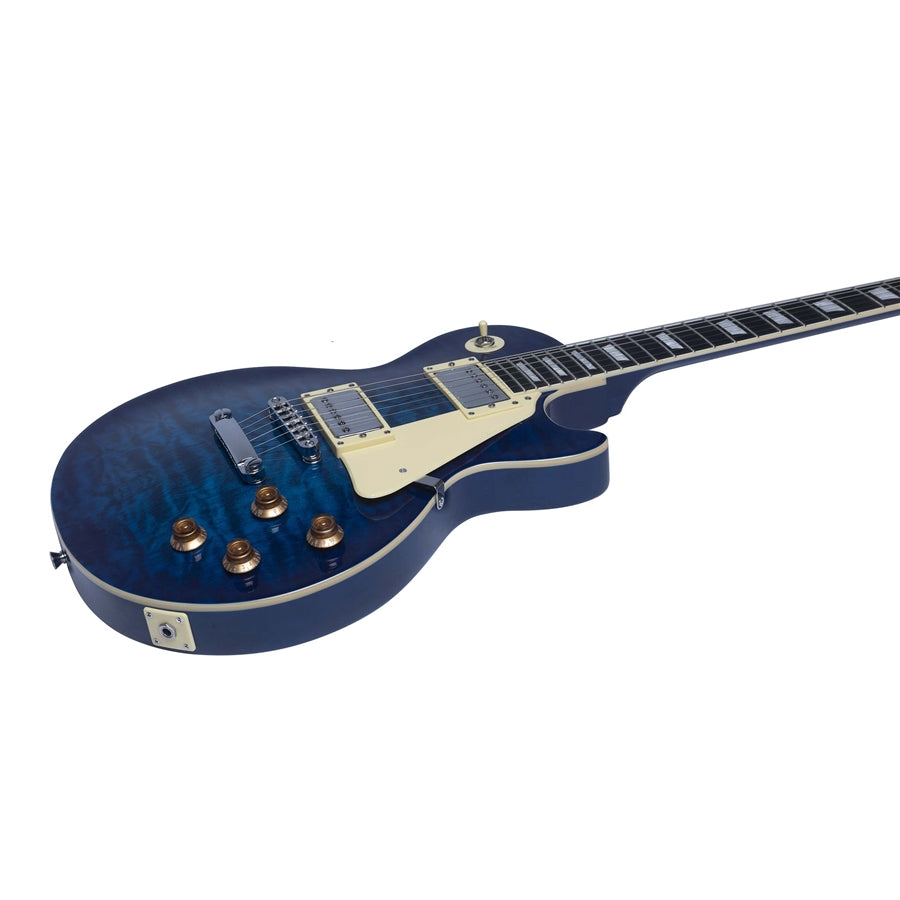 Eko Guitars - LS-300 Blue Quilted Ho