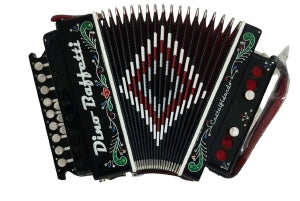 Baffetti ART.22 Organetto 2 Bassi Nero con Astuccio