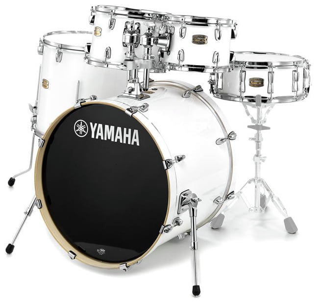 YAMAHA SBP0F5CR Stage Custom Birch Bianca Escluso Hardware e Piatti