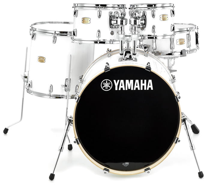 YAMAHA SBP0F5CR Stage Custom Birch Bianca Escluso Hardware e Piatti