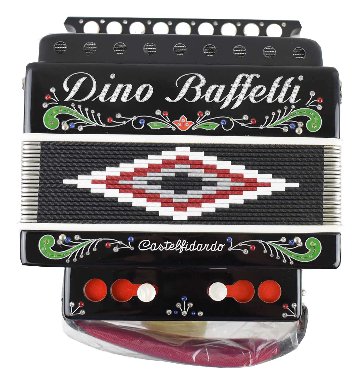 Baffetti ART.22 Organetto 2 Bassi Nero con Astuccio