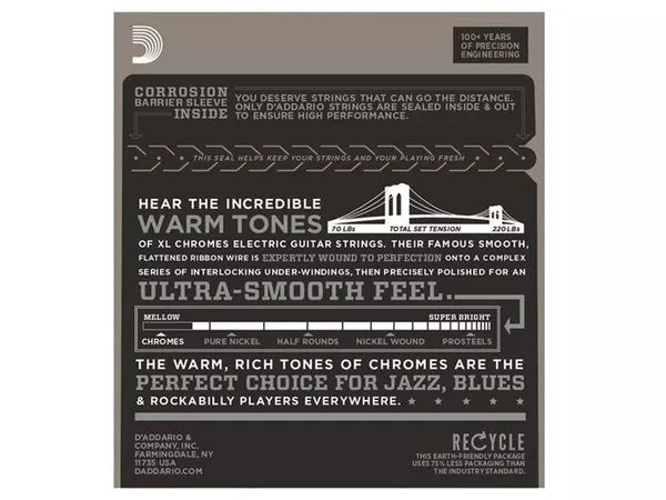 D'ADDARIO ECG24 Chromes Jazz Light