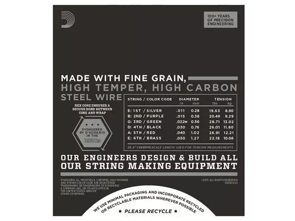 D'ADDARIO ECG24 Chromes Jazz Light