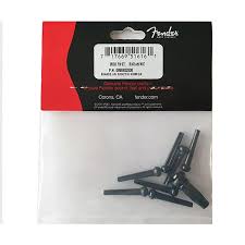 Fender 0990402006 Bridge Pin Set, Black with White Dot (7)