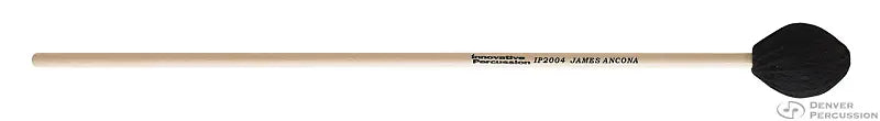 INNOVATIVE PERCUSSION IP2004 JAMES ANCONA HARD MARIMBA MALLETS BLACK YARN BIRCH