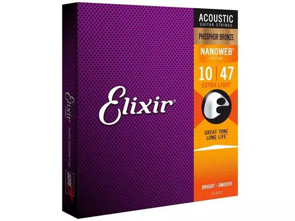 ELIXIR Nanoweb 16002 Extra Light Phosphor Bronze