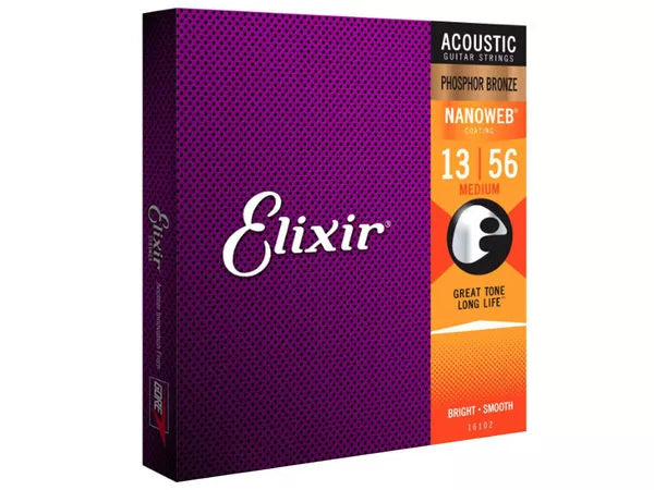 ELIXIR Nanoweb 16102 Medium Phosphor Bronze