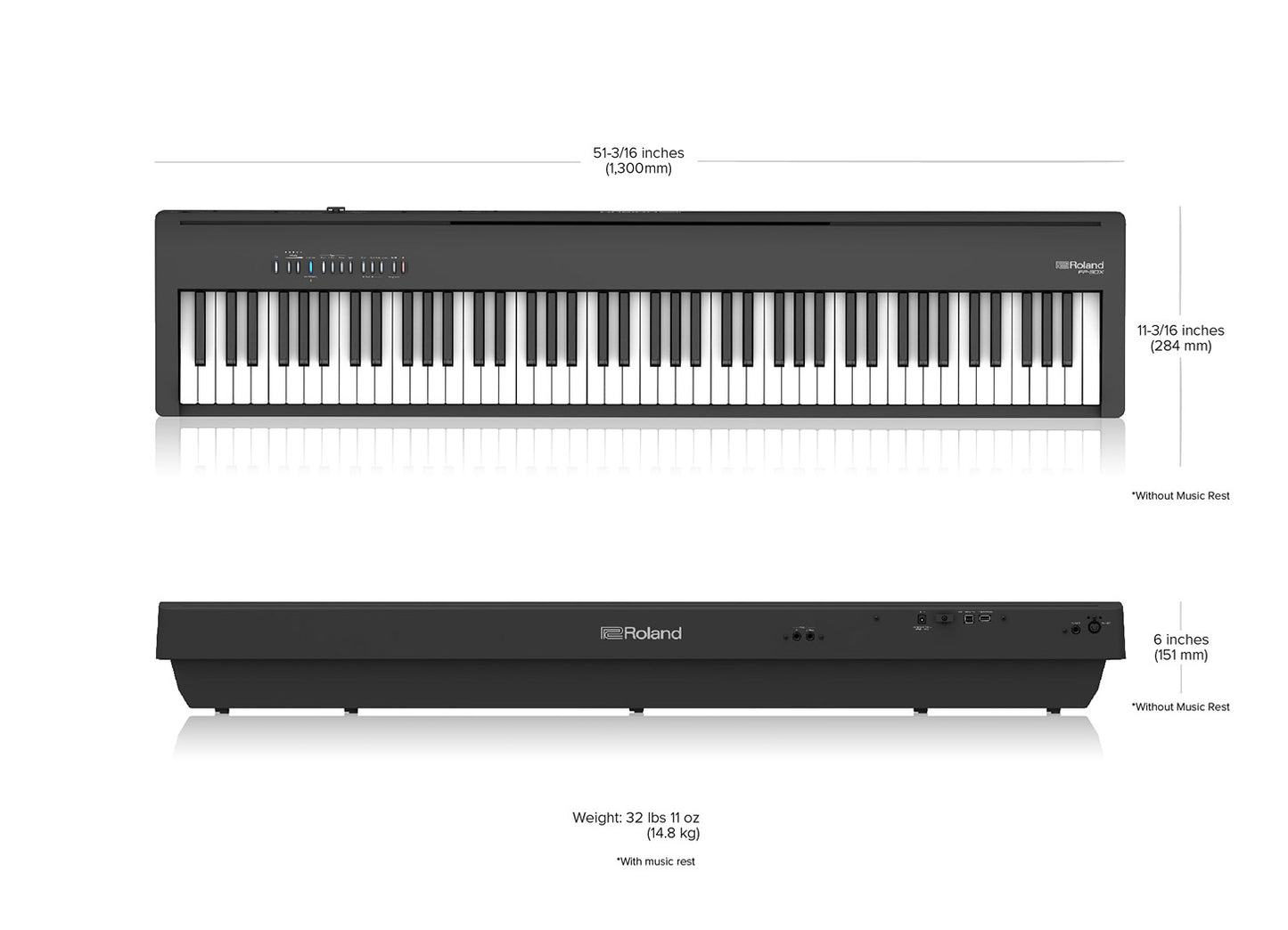 ROLAND FP-30X NERO