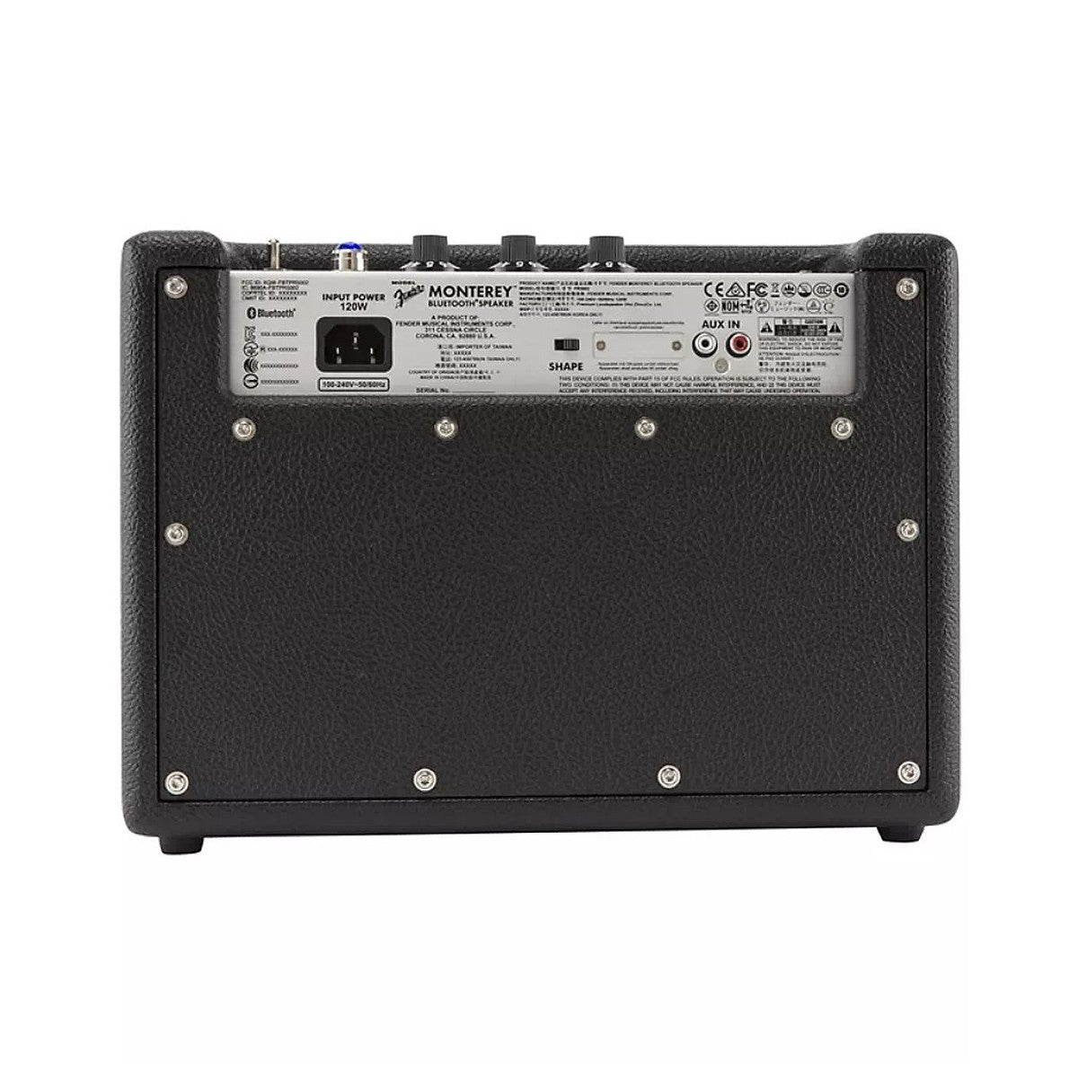 Fender Monterey Diffusore Bluetooth, Nero