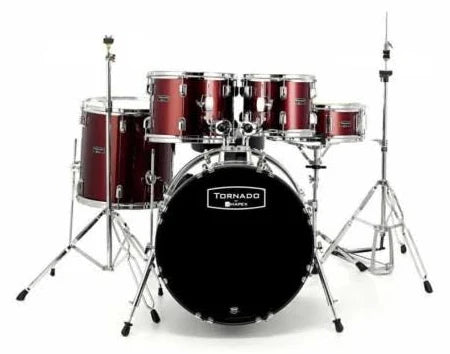 MAPEX TORNADO TND5044TDR DARK BURGUNDY BATTERIA ACUSTICA COMPLETA CASSA 20"