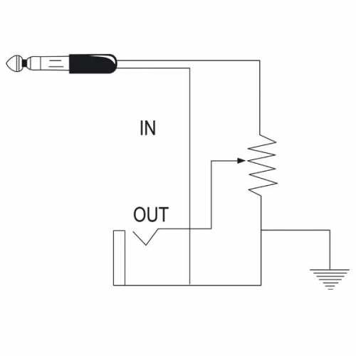 VM10 – Pedale volume mono in ABS per chitarra