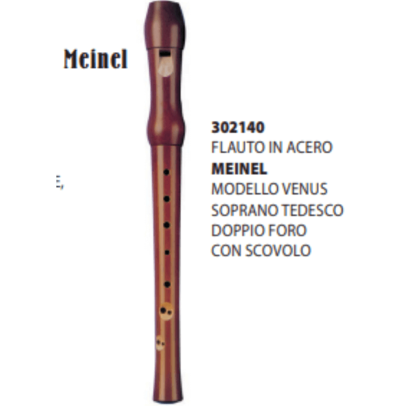 Meinel Flauto dolce soprano in legno doppi fori