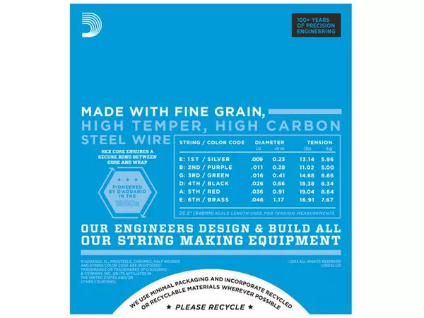 D'ADDARIO EXL125 Super Light Top / Regular Botton