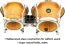 MEINL FWB100SNT-M COPPIA MINI BONGHI BONGO 8,89/10,80 NATURAL - immagine 5