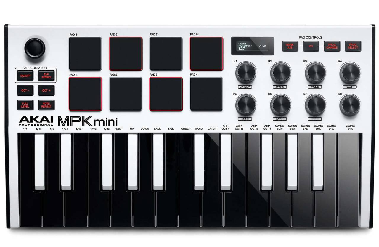 Akai MPK Mini mk3 Bianco
