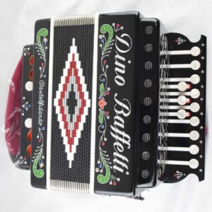 Baffetti ART.22 Organetto 2 Bassi Nero con Astuccio