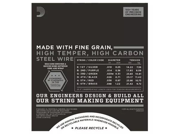 D'ADDARIO ECG23 Chromes Extra Light - immagine 3