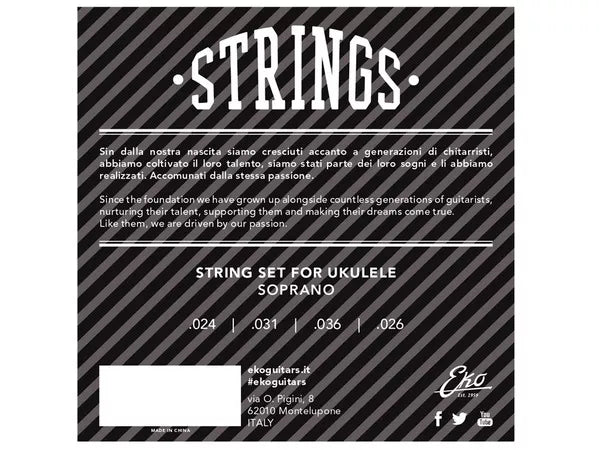 EKO Ukulele Concert Strings - immagine 2