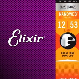 Elixir Nanoweb Light Phosphor Bronze Acustica 12-53