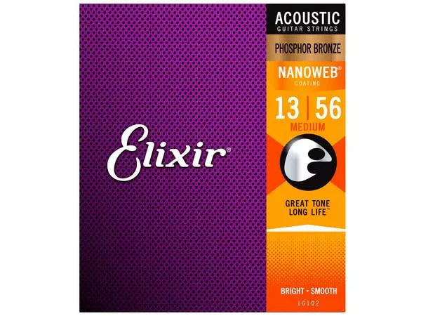 ELIXIR Nanoweb 16102 Medium Phosphor Bronze