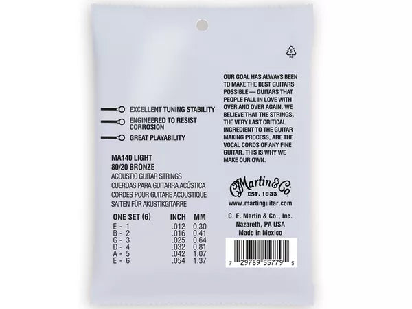 MARTIN MA140 Authentic SP 80/20 Bronze Light - immagine 2