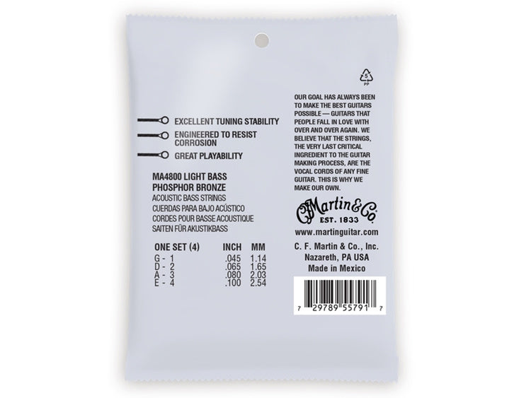 MARTIN MA4800 Authentic Acoustic SP Bass Light 45/100 - immagine 2