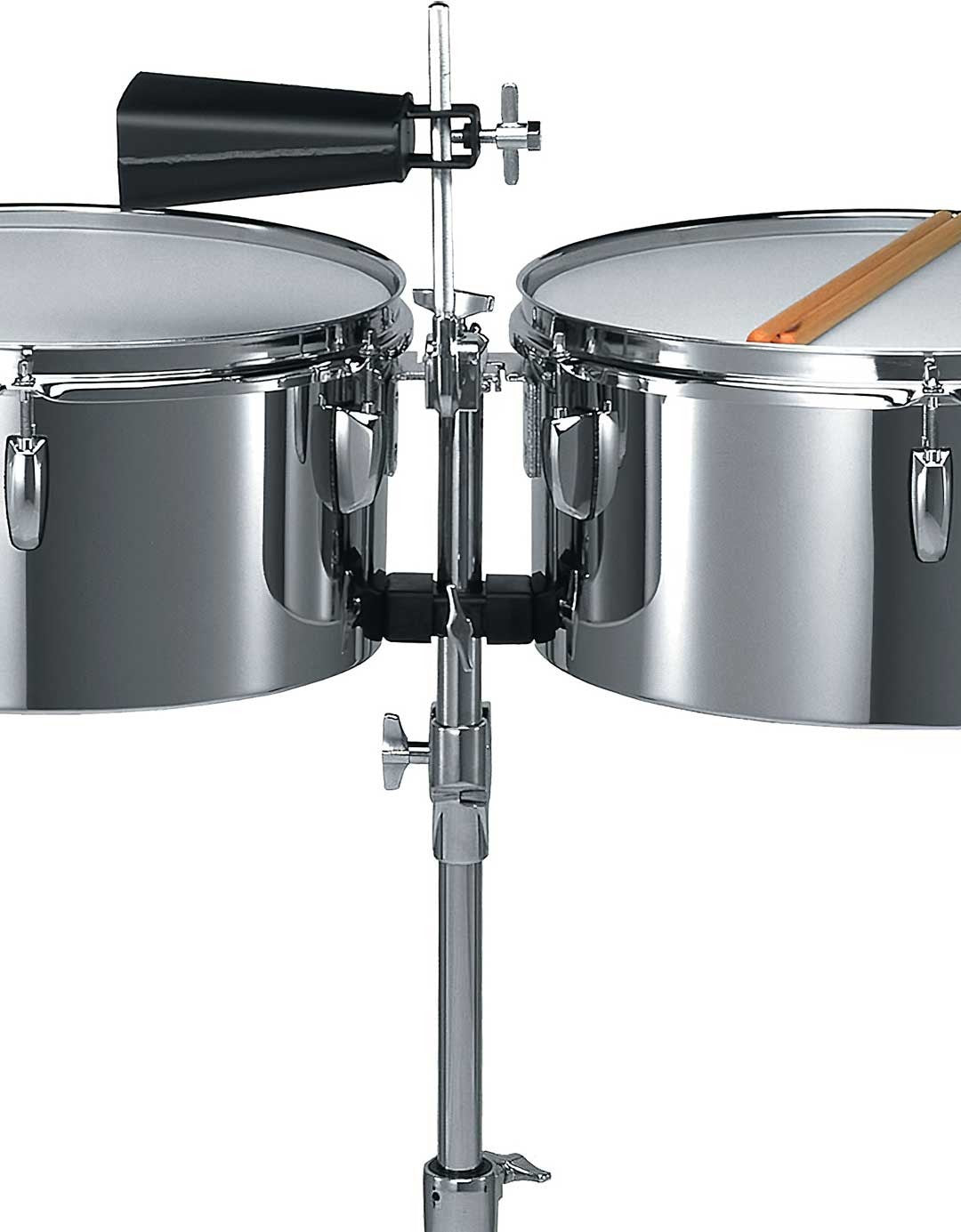 PEARL TIMBALES 13"-14" con supporto e campanaccio - immagine 2