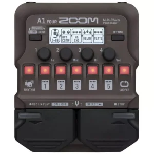 ZOOM A1 Four Processore Di Effetti Per chitarra E Basso Acustico, Sax, tromba, violino, Armonica