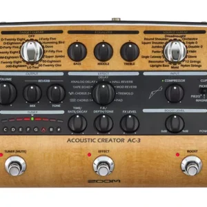 ZOOM AC3 Acoustic Creator Pedaliera Per Chitarra Acustica Con Multieffetto
